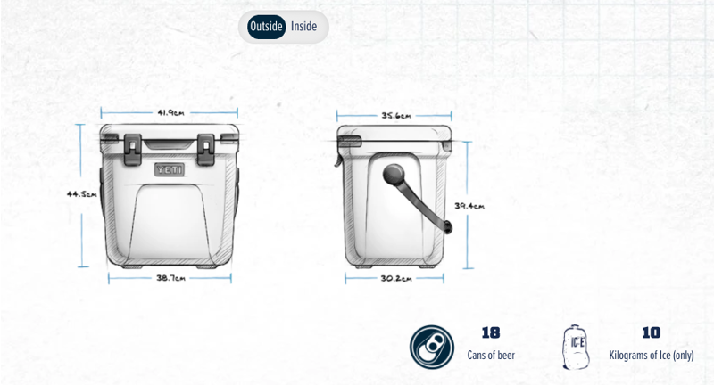 YETI Roadie 24- Charcoal-4